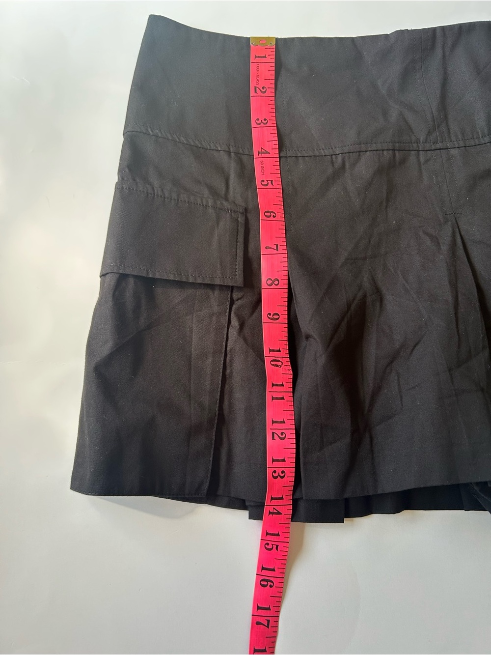 NEW Black Pleated Mini Skort Shorts - Picture 7 of 7